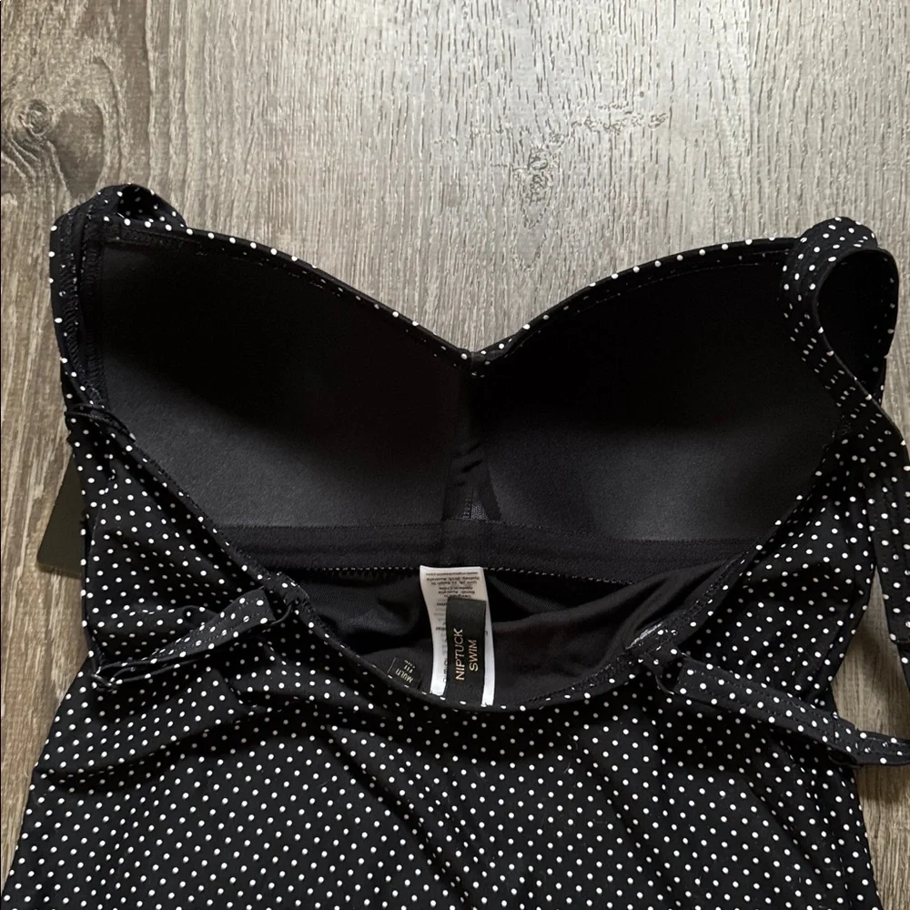 NipTuck Black and White Polka Dot One Piece Swimsuit - Picture 5 of 7